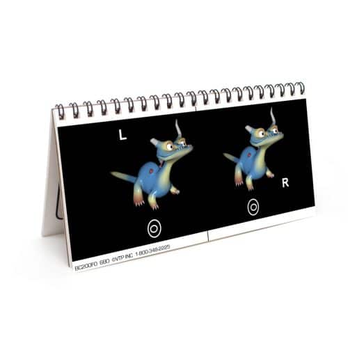 Slides for Bernell-O-Scope™, 3D figurer m sort baggrund