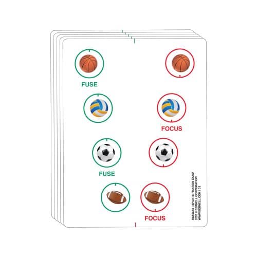 Bernell Sports Fixation Cards, hvid vinyl (5 stk.)