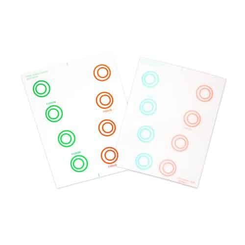 "Life saver" Style Cards, transparent (10stk.)