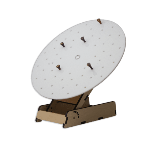 Table Top Manual Rotating Pegboard