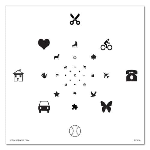 Peripheral Awareness Chart med figurer