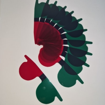 Rød/grøn baghænger, 12 stk.